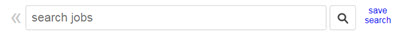 Craigslist Jobs category search bar